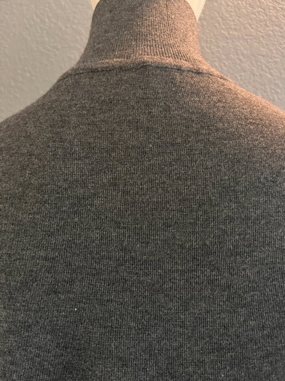 HERMES PULL COL MONTANT MOCK NECK LOGO SWEATER NWOT CASHMERE & SILK BLEND - 36 - Picture 6 of 11